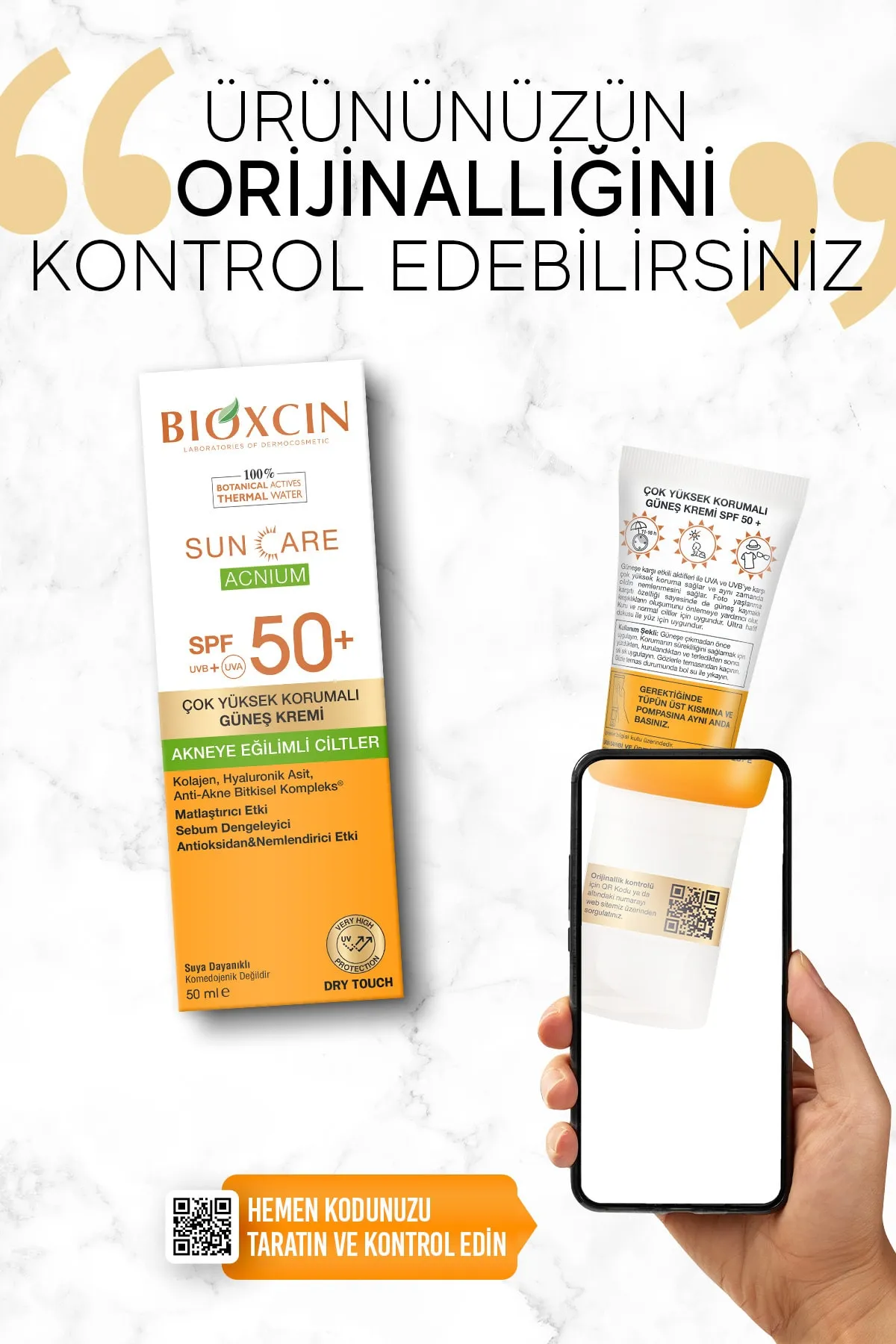 Bioxcin Sun Care Düzensiz Ciltler için Spf 50 Güneş Kremi 50 ml - 3