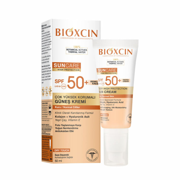 Bioxcin Sun Care Kuru Ciltler için Güneş Kremi SPF 50+ 50 ml - Renkli - 1