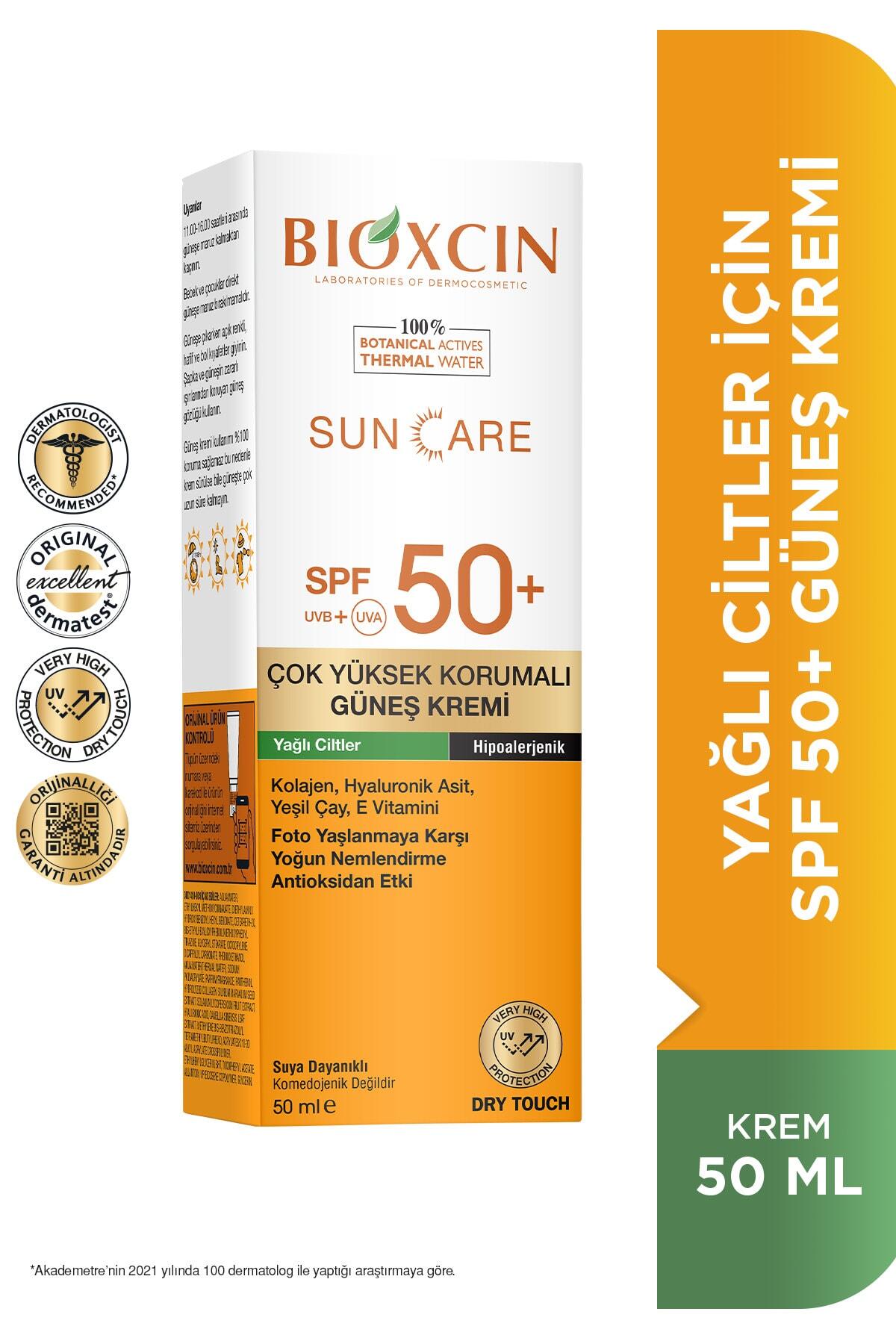 Bioxcin Sun Care Yağlı Ciltler için Güneş Kremi Spf 50+ 50 ml