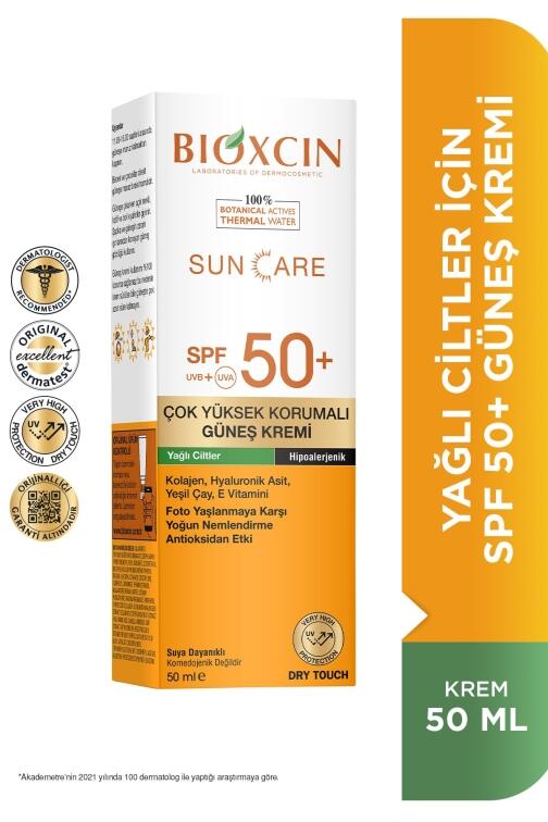 Bioxcin Sun Care Yağlı Ciltler için Güneş Kremi Spf 50+ 50 ml - 1