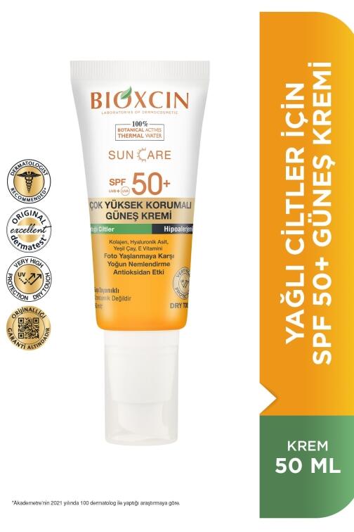 Bioxcin Sun Care Yağlı Ciltler için Güneş Kremi Spf 50+ 50 ml - 4