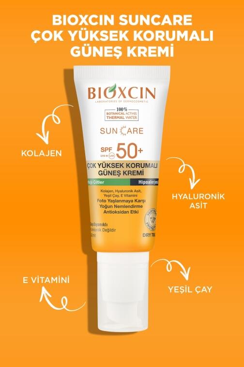 Bioxcin Sun Care Yağlı Ciltler için Güneş Kremi Spf 50+ 50 ml - 5