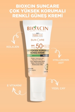 Bioxcin Sun Care Yağlı Ciltler için Güneş Kremi SPF 50+ 50 ml - Renkli