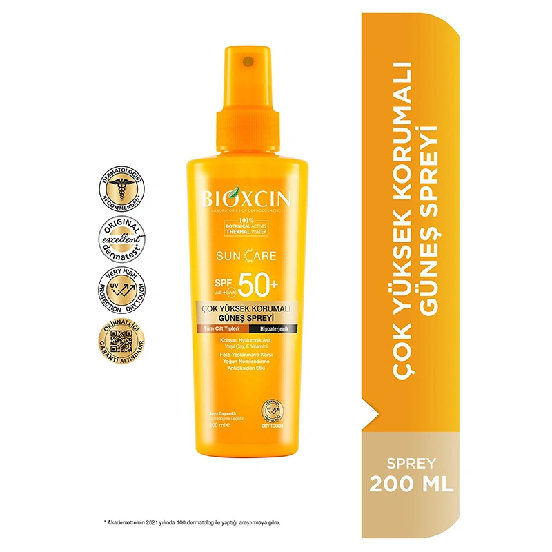 Bioxcin Sun Care Çok Yüksek Korumalı Güneş Spreyi Spf 50+