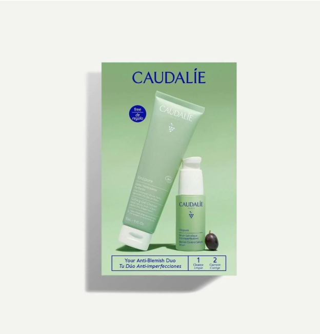 Caudalie Akne Karşıtı Bakım Seti - Vinopure Serum 30ml + Temizleme Jeli 150ml - 1