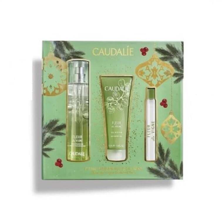Caudalie Fleur Vigne Set 2021 - Parfüm 50 ml + Duş Jeli 50 ml + Fleur Vigne Roll-On 10 ml - 1