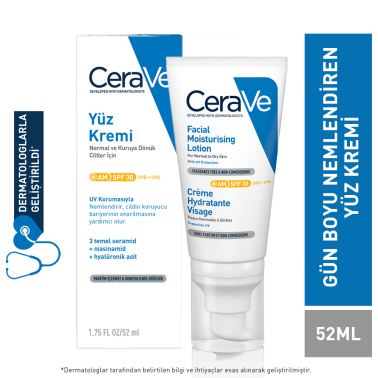 Cerave Nemlendirici Yüz Kremi SPF30 52 ml