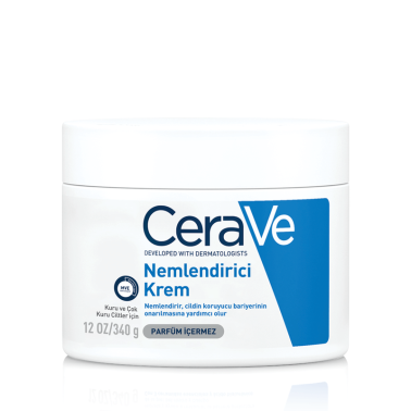 CeraVe Nemlendirici Yüz Ve Vücut Kremi - Kuru Ciltler İçin Seramid Ve Hyalüronik Asit İçerikli 340 gr - CeraVe
