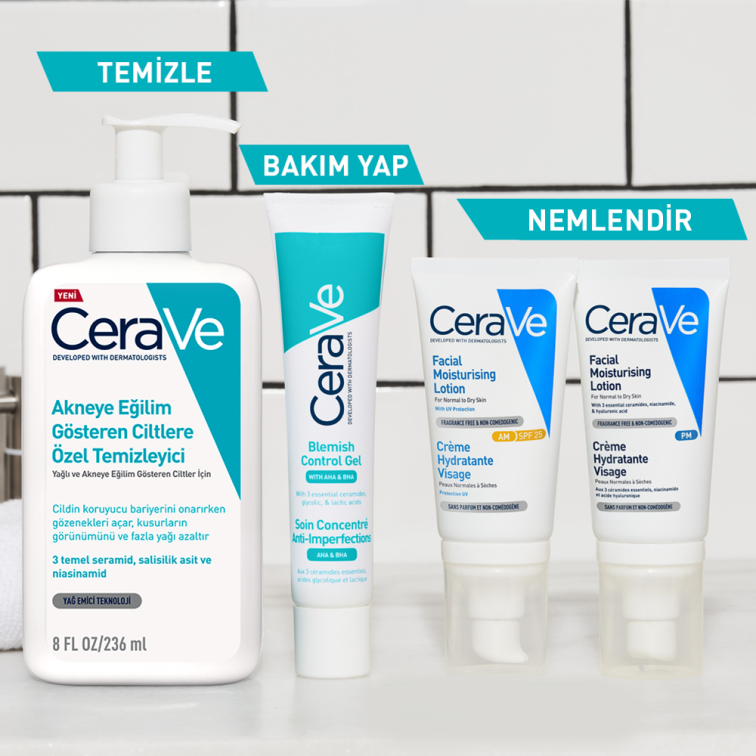 Cerave Yağlı ve Düzensiz Cilter için Yüz Bakım Jeli 40 ml - 3