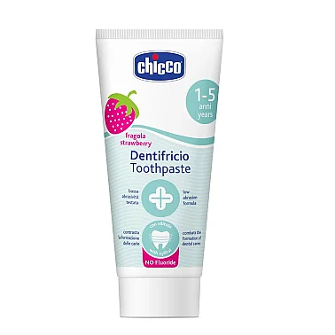 Chicco Çilekli 12 Ay+ Florürsüz Bebek Diş Macunu 50 ml - Chicco