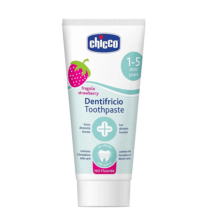 Chicco Çilekli 12 Ay+ Florürsüz Bebek Diş Macunu 50 ml - 1