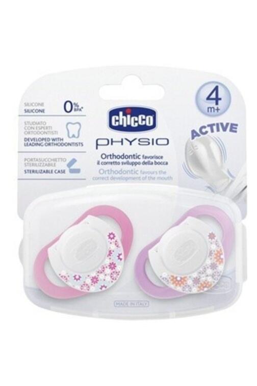 Chicco 2 Li Physio Silikon Emzik Kız Bebek - 1