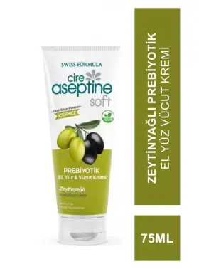 Cire Aseptine Soft Prebiyotik El Yüz Vücut Kremi Zeytinyağlı 75 ml - Cire Aseptine