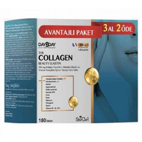 Day2Day The Collagen Beauty Elastin 180 Tablet | 3 Al 2 Öde