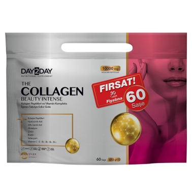 Day2Day The Collagen Beauty Intense 60 Saşe x 12 g | Çilek Aromalı - Day2Day