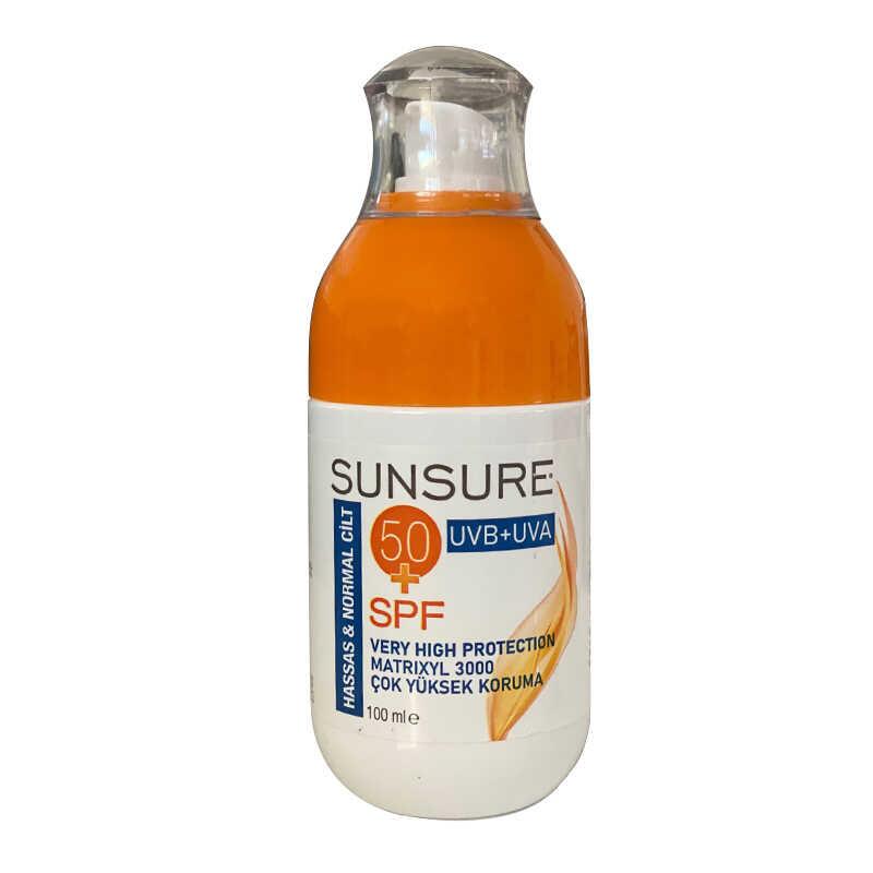 Dermo Clean Sunsure Hassas Normal Ciltler Güneş Kremi 50SPF 100 ml