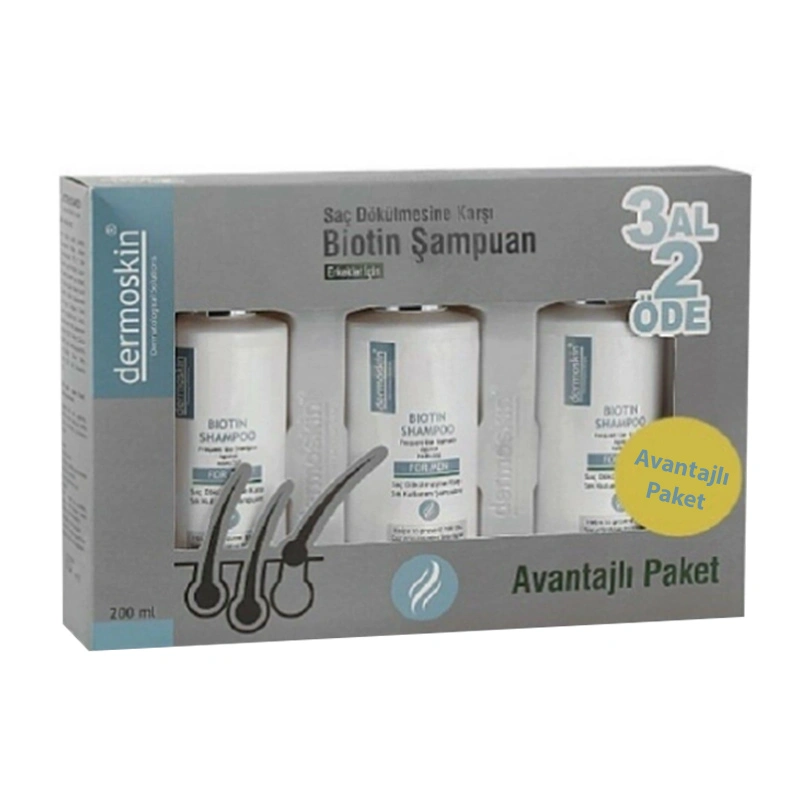Dermoskin Biotin Shampoo For Men 200ml 3 Al 2 Öde - 1