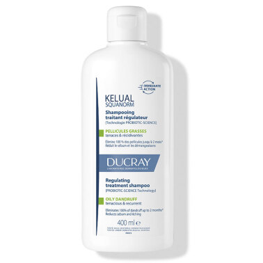 Ducray Kelual Squanorm Yağlı Şaçlar için 400 ml Kepek Şampuanı - Ducray