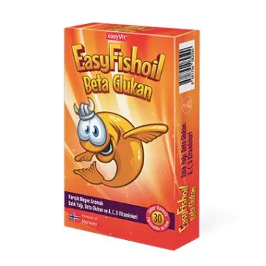 Easy Fish Oil Beta Glukan Çiğnenebilir 30 Jel Form - Easyvit