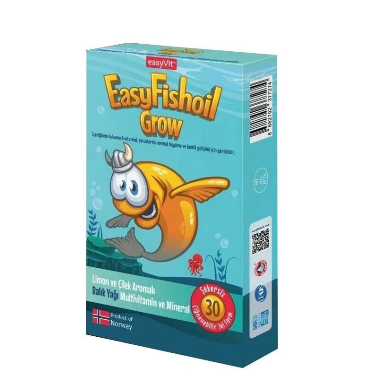 Easy Fish Oil Grow 30 Adet Çiğnenebilir Jel Form - Easyvit