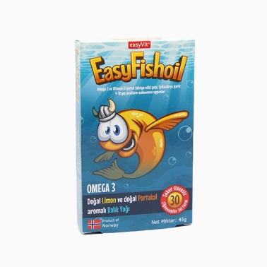 EasyFishoil Omega 3 ve Vitamin D İçeren Takviye Edici Gıda 45 gr - 2