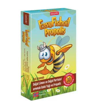 Easyfishoil Propolisli Omega 3 Jel Tablet 30'lu - Easyvit