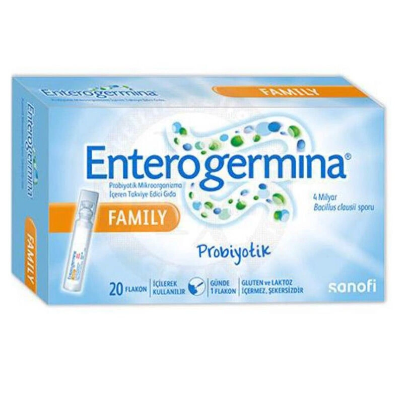 Enterogermina Family Probiyotik Mikroorganizma İçeren Takviye Edici Gıda 20 Flakon - 1