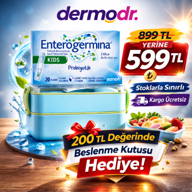 Enterogermina Kids 5 ml 20 Flakon Probiyotik – Beslenme Kutusu Hediyeli - 