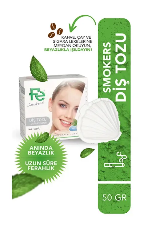 Fe Smokers Naneli Diş Tozu 50 G - 1