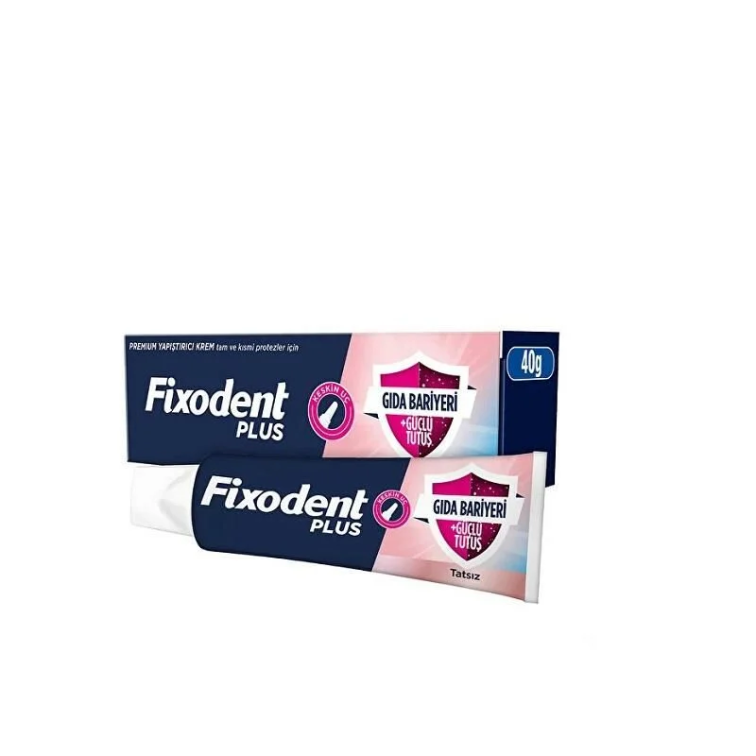 Fixodent Plus Diş Protez Yapıştırıcı Tat İçermez Krem 40 gr - 1