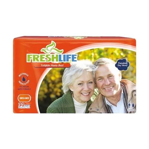 Freshlife Medium 30'lu Belbantlı Hasta Bezi - 1