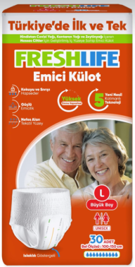 Freshlife Emici Külot Büyük Boy L 30'lu Hasta Bezi - Freshlife