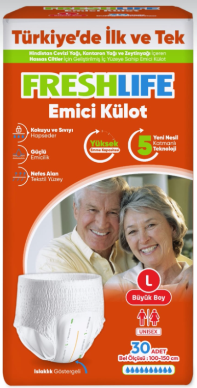 Freshlife Emici Külot Büyük Boy L 30'lu Hasta Bezi - 1