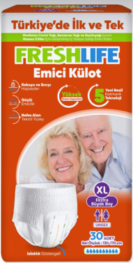 Freshlife Emici Külot Ekstra Büyük Boy XL 30'lu Hasta Bezi - Freshlife