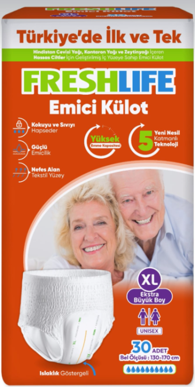 Freshlife Emici Külot Ekstra Büyük Boy XL 30'lu Hasta Bezi - 1