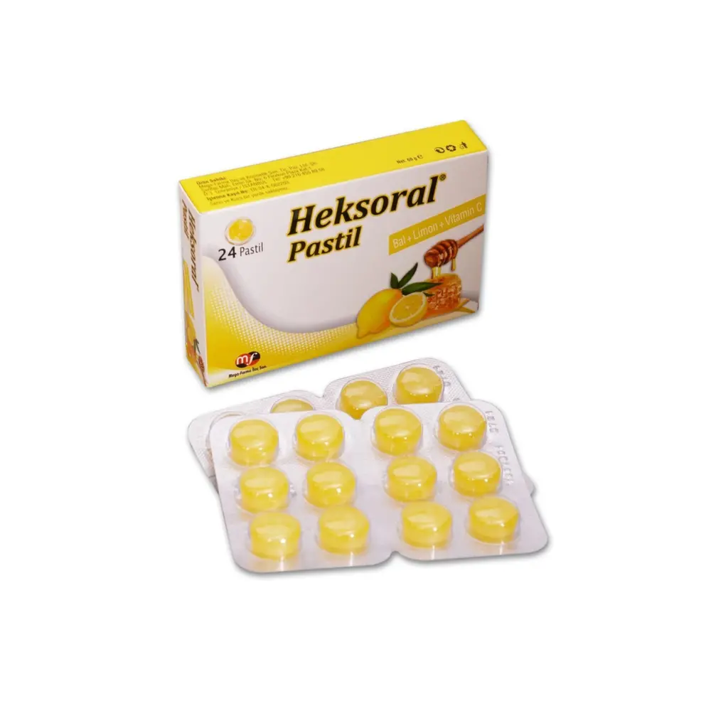 Heksoral Bal Limon Vitamin C 24 Pastil