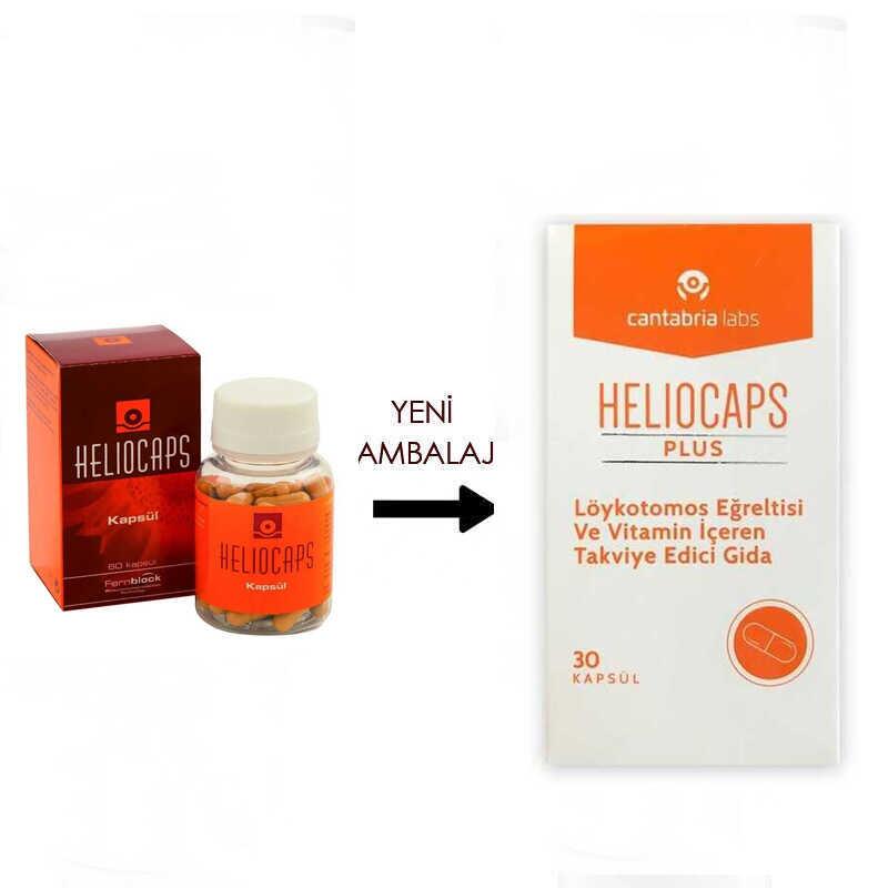 Heliocaps Plus Kapsül Takviye Edici Gıda 30 Kapsül