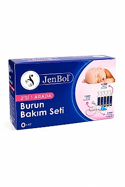 Jenbol Baby Burun Bakım Seti 10 Flakon Serum Fizyolojik 5 Yedek Uç 1 Aspiratör - Jenbol