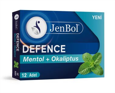 Jenbol Defence Mentol+Okaliptus Pastil 12 Drops - Jenbol