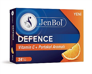 Jenbol Defence Vit.C+Portakal Pastil 24 Drops - Jenbol