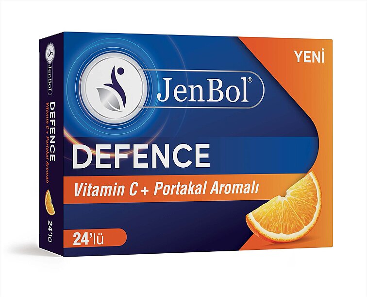 Jenbol Defence Vit.C+Portakal Pastil 24 Drops - 1