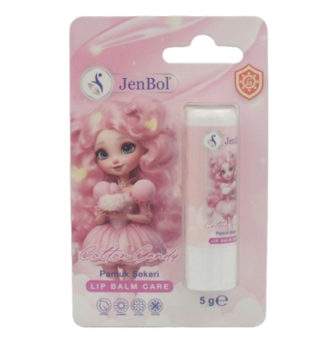Jenbol Kids Lip Balm Dudak Bakım Kremi Cotton Candy Spf20 5 gr - Jenbol