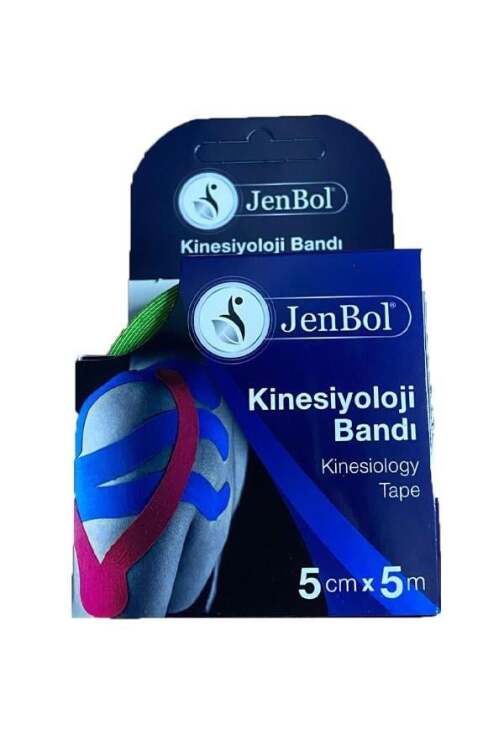 Jenbol Kinesiology Tape Ağrı Bandı 5 cm x 5 m - Yeşil - 1
