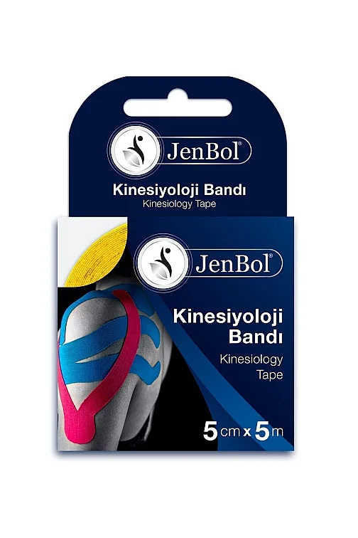 JenBol Kinesiyoloji Ağrı Bandı 5cm x 5m Sarı - 1