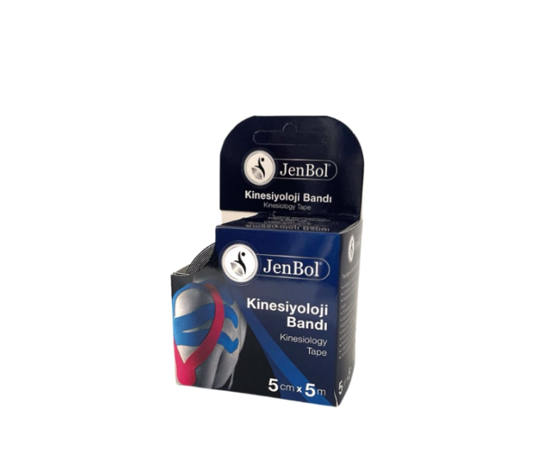 JenBol Kinesiyoloji Ağrı Bandı 5cm x 5m Siyah - 1