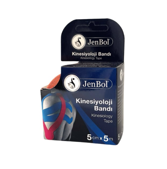 JenBol Kinesiyoloji Ağrı Bandı 5cm x 5m Turuncu - 1