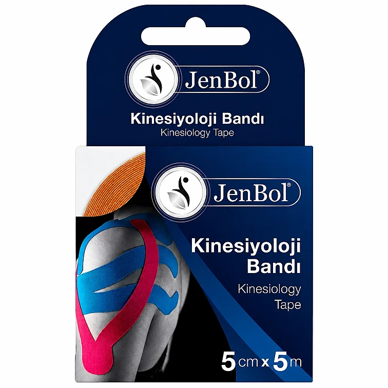 Jenbol Kinesiology Tape Ağrı Bandı 5 cm x 5 m - Turuncu - 1