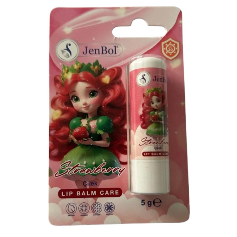 Jenbol Lip Balm Çocuk Çilek SPF20 5g - 1