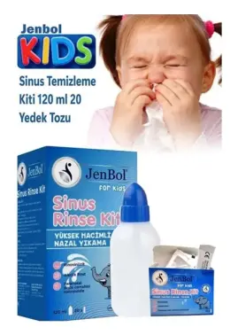 Jenbol Sinüs Rinse Nazal Yıkama Kit For Kids 120 ml 20 Poşet - Jenbol