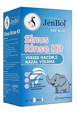 Jenbol Sinüs Rinse Nazal Yıkama Kit For Kids 120 ml 20 Poşet - Jenbol